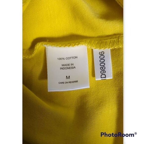 New York & Co. Medium NEW Yellow scoop neck, slide front pockets jumpsuit - Picture 4 of 4
